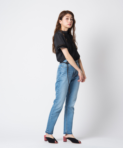 「LAYMEE」 半袖ブラウス FREE ホワイト レディース_画像9