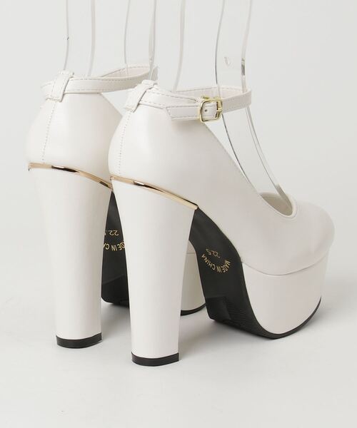 「Diable baiser」 ヒールサンダル 22.5cm ホワイト レディース_画像2