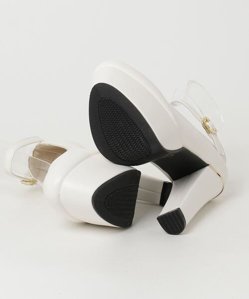 「Diable baiser」 ヒールサンダル 22.5cm ホワイト レディース_画像3