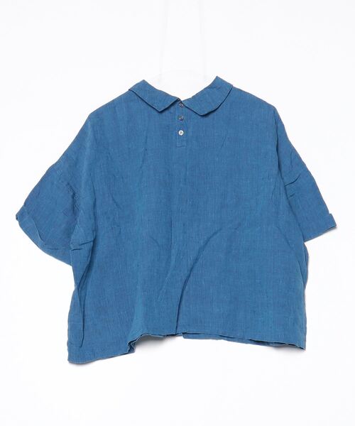 「nest Robe」 半袖シャツ - ブルー レディース_画像2