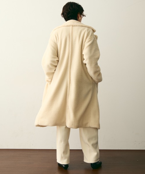 Trish（トリッシュ） コート チェスターコート ボアダブルロングコート