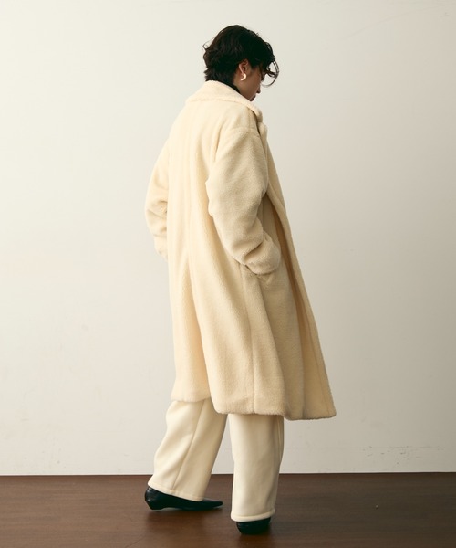 Trish（トリッシュ） コート チェスターコート ボアダブルロングコート