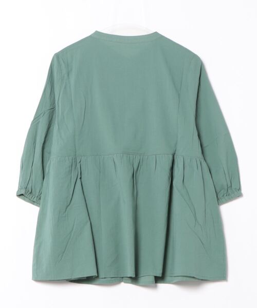 「Honeys」 7分袖ブラウス S ネイビー レディース_画像2