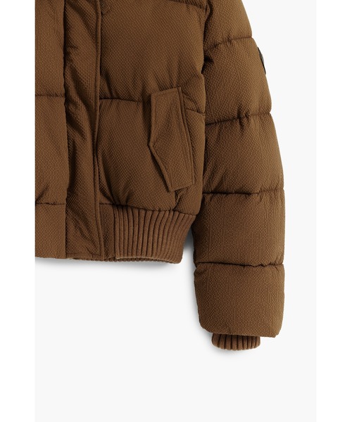 Desigual（デシグアル） ダウンコート ダウンジャケット ニット襟 中綿