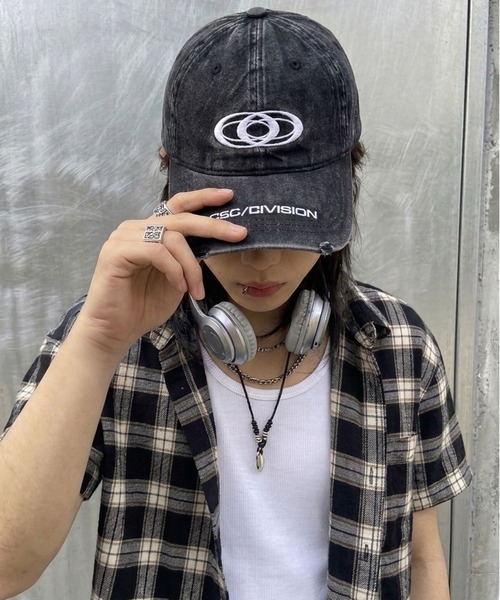SPINNS（スピンズ） キャップ 帽子 メンズ フェード加工ダメージデニム