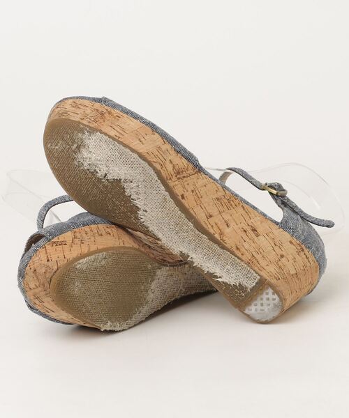 「TOMS」 フラットサンダル 5.5 グレー レディース_画像3