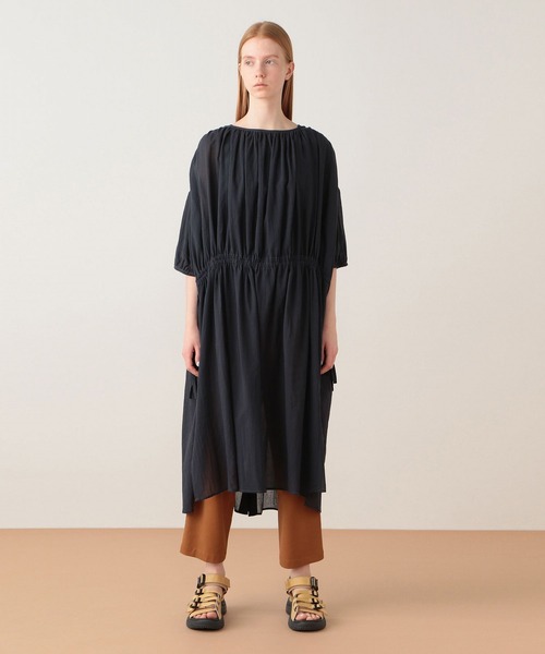 「FRAPBOIS」 半袖ワンピース 1 ネイビー レディース_画像9