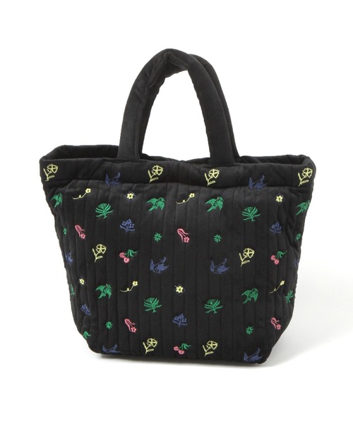 BAYFLOW（ベイフロー） トートバッグ 刺繍ベルベットトート レディース