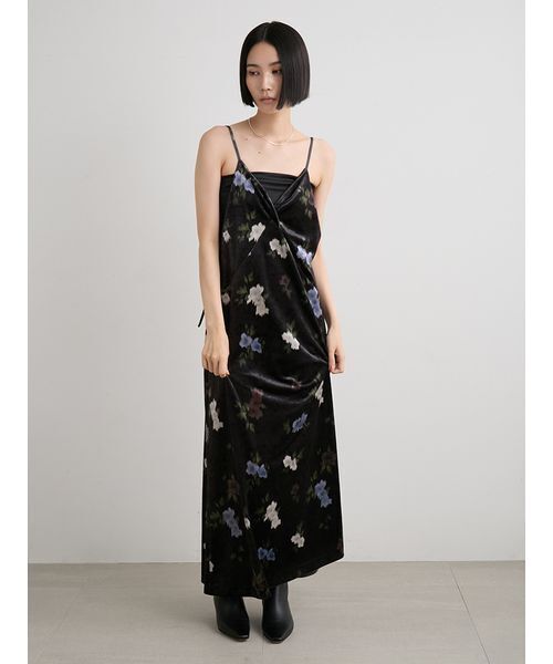 MIESROHE（ミースロエ） ワンピース バックシャンベロアキャミ