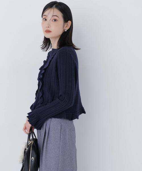 新品♡定価以下フリルニット NATURAL BEAUTY BASIC（ナチュラルビューティーベーシック） ニット