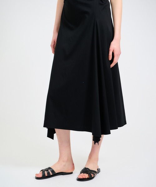 「ESTNATION」 ノースリーブワンピース 38 ネイビー レディース_画像6