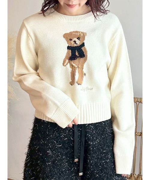 LILY BROWN Lily Bear マフラーニットプルオーバー Lily Bearマフラーニットプルオーバー | リリーブラウン(LILY BROWN