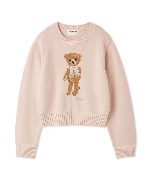リリーブラウン Lily Bearフリンジマフラーニットトップス LILY BROWN（リリーブラウン） ニット セーター 「WEB・一部店舗限定