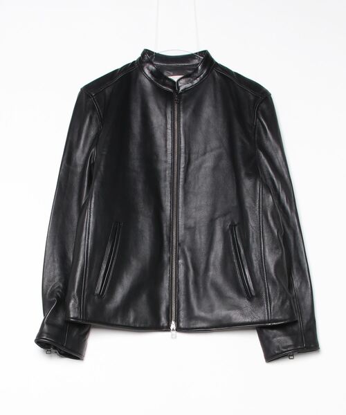 NANO universe（ナノ・ユニバース） レザーブルゾン X-LARGE ブラック