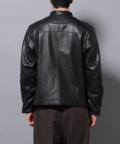 NANO universe（ナノ・ユニバース） レザーブルゾン X-LARGE ブラック