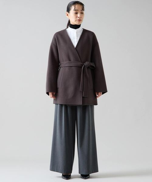 Tiara（ティアラ） コート アウター ノーカラービッグコート