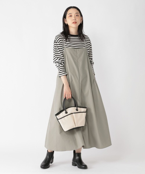 「studio CLIP」 サロペットスカート FREE ブラック レディース_画像4