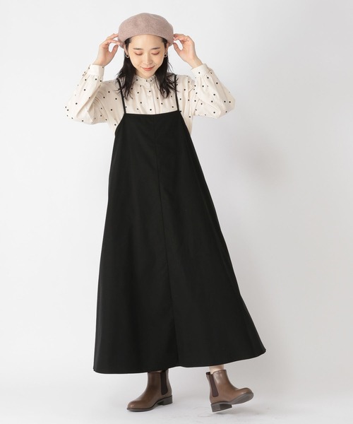 「studio CLIP」 サロペットスカート FREE ブラック レディース_画像6
