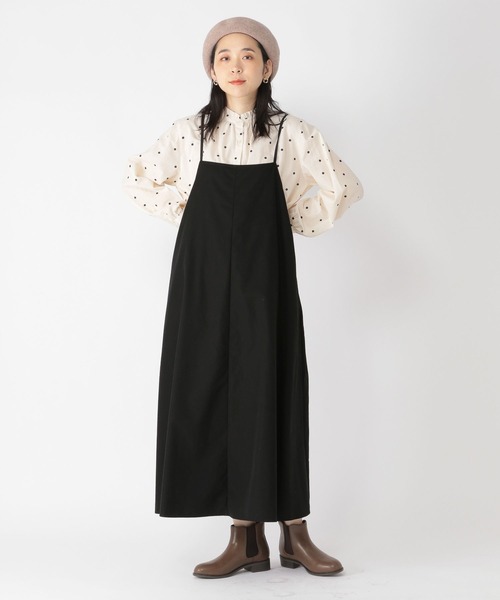 「studio CLIP」 サロペットスカート FREE ブラック レディース_画像7