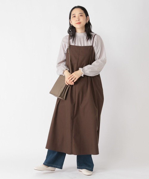 「studio CLIP」 サロペットスカート FREE ブラック レディース_画像8