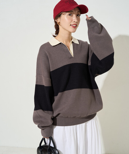 FREAK'S STORE（フリークスストア） ニット セーター 限定展開 配色 襟