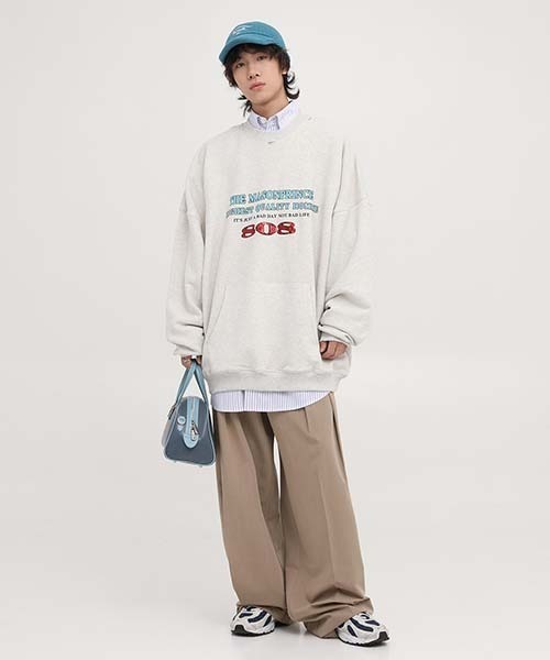 「MASONPRINCE」 スウェットカットソー M ブラック メンズ_画像8