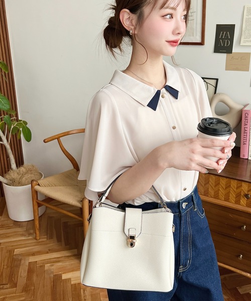 「moment+」 2WAYバッグ FREE ブラウン レディース_画像7