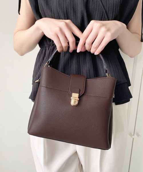 「moment+」 2WAYバッグ FREE ブラウン レディース_画像9