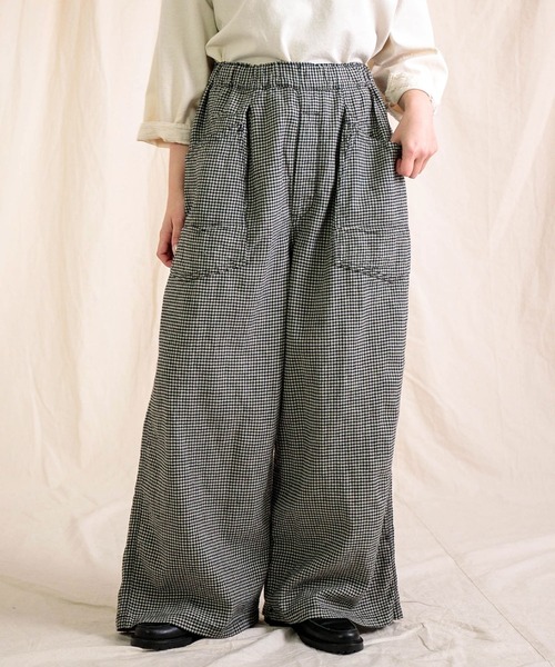 Brocante ワイドパンツ パンツ 「Brocante / ブロカント」 綿麻