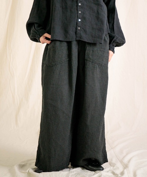 Brocante ワイドパンツ パンツ 「Brocante / ブロカント」 綿麻