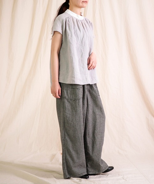 Brocante ワイドパンツ パンツ 「Brocante / ブロカント」 綿麻