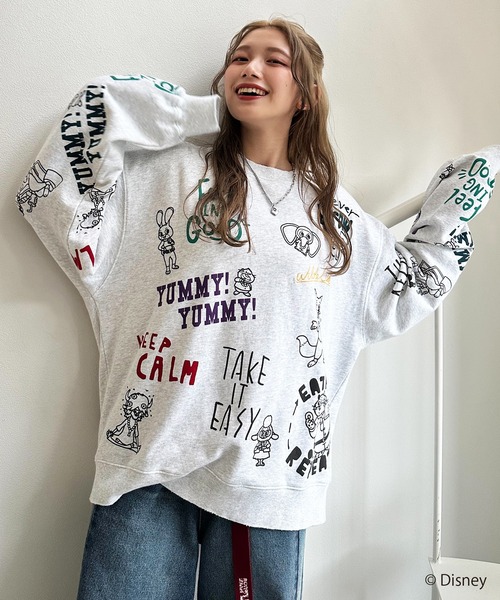 Disney（ディズニー） トレーナー スウェット 「Disney」ズートピア/総
