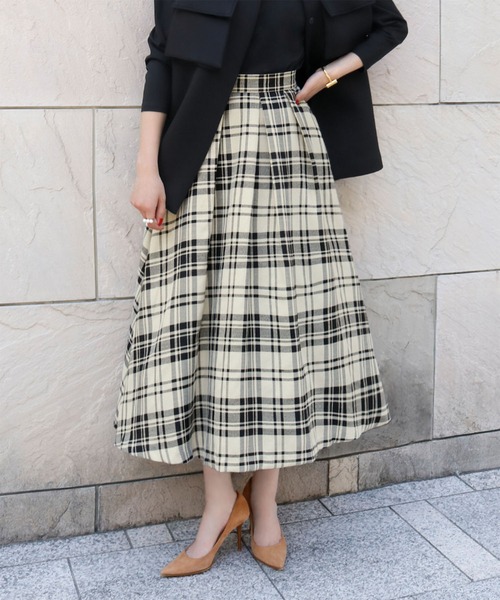 「ELFRANK」 ロングスカート FREE イエロー レディース_画像4