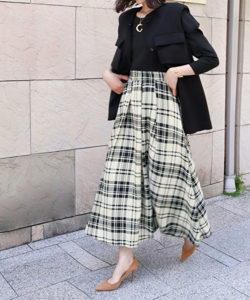 「ELFRANK」 ロングスカート FREE イエロー レディース_画像6