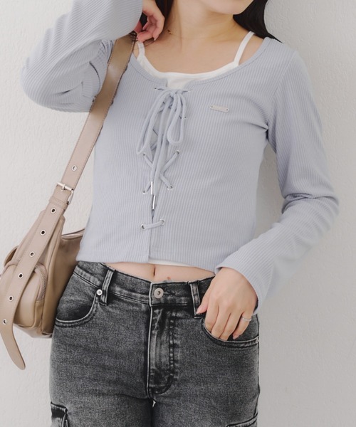 ANOTHER BRANCH OLIVE des OLIVE 長袖カットソー FREE サックスブルー