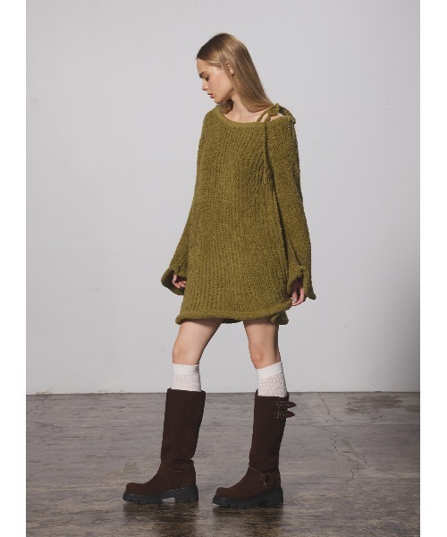 COEL（コエル） ワンピース オフショルニットミニワンピース