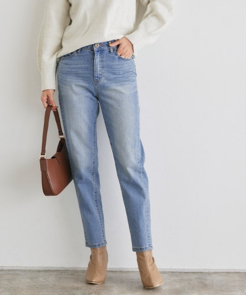 Pierrot（ピエロ） デニムパンツ S サックスブルー レディース