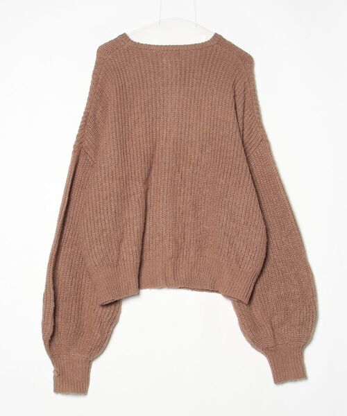 「muguet」 ニットカーディガン FREE ベージュ レディース_画像2