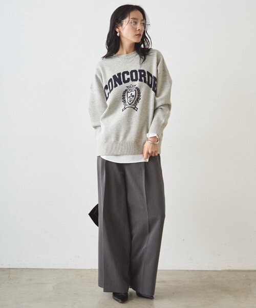 Loungedress（ラウンジドレス） ニット セーター ジャガードロゴニット