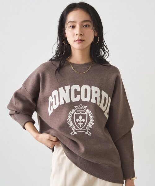 Loungedress（ラウンジドレス） ニット セーター ジャガードロゴニット