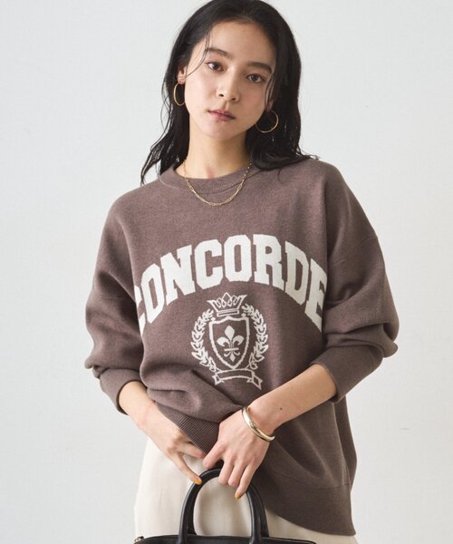 Loungedress（ラウンジドレス） ニット セーター ジャガードロゴニット