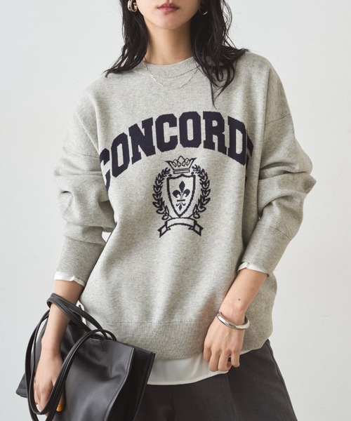 Loungedress（ラウンジドレス） ニット セーター ジャガードロゴニット