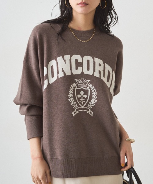 LOUNGEDRESS ラウンジドレス ジャガード ロゴニット Loungedress（ラウンジドレス） ニット セーター ジャガードロゴニット