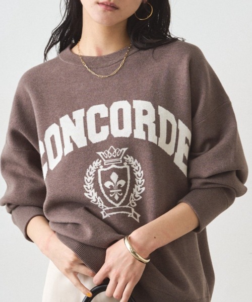 Loungedress（ラウンジドレス） ニット セーター ジャガードロゴニット