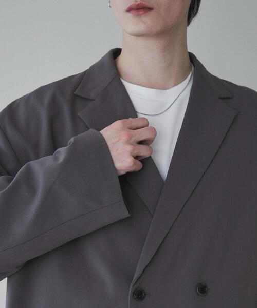 「LUCY」 テーラードジャケット MEDIUM ダークグレー メンズ_画像4