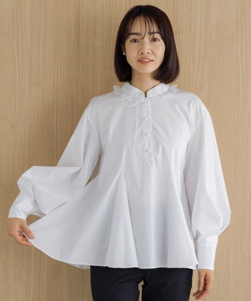 「Sono」 長袖ブラウス F ホワイト レディース_画像4