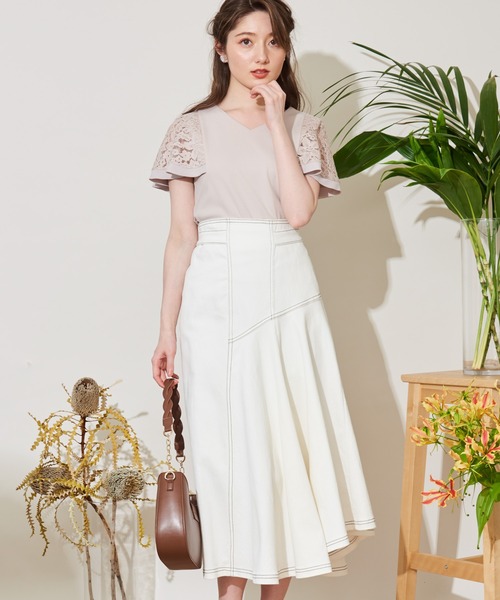 「NOELA」 スカート S ネイビー レディース_画像5