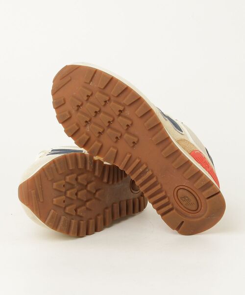 「New Balance」 ローカットスニーカー 24.5cm ベージュ メンズ_画像3