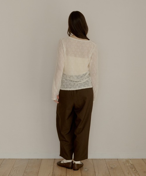 OLUN tシャツ nuance sheer tops/ニュアンスシアートップス レディース