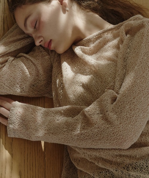 OLUN tシャツ nuance sheer tops/ニュアンスシアートップス レディース